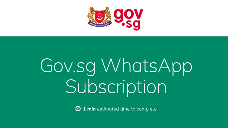 sg gov whatsapp